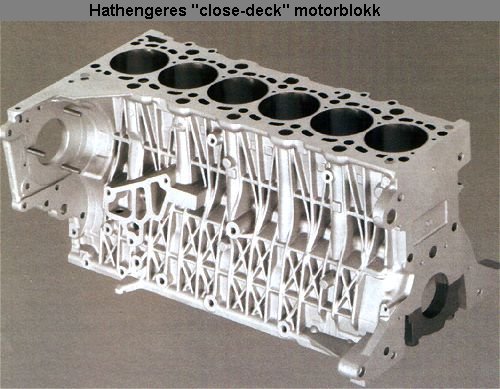 Close-deck motorblokk